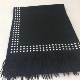 Pure Cashmere Scarves Black Paillette Women Fashional Winter Scarf